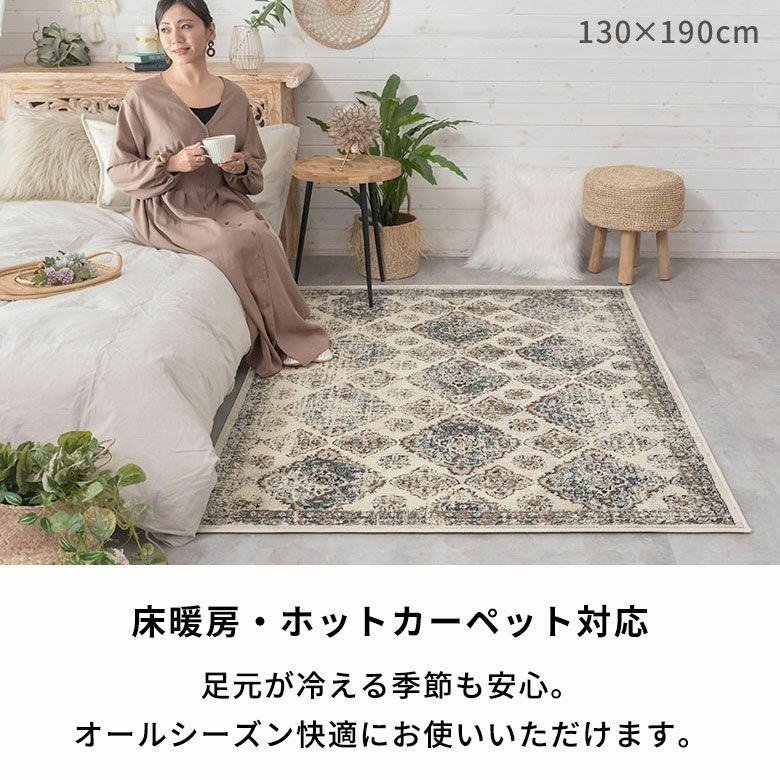 ラグ マット ペルシャ 風 柄 オリエンタル ウィルトン織 約300×400cm 長方形 絨毯 エスニック モロッカン カーペット おしゃれ 敷物 Amira アミーラ eg84377 | ELEMENTS（インテリア） | 14