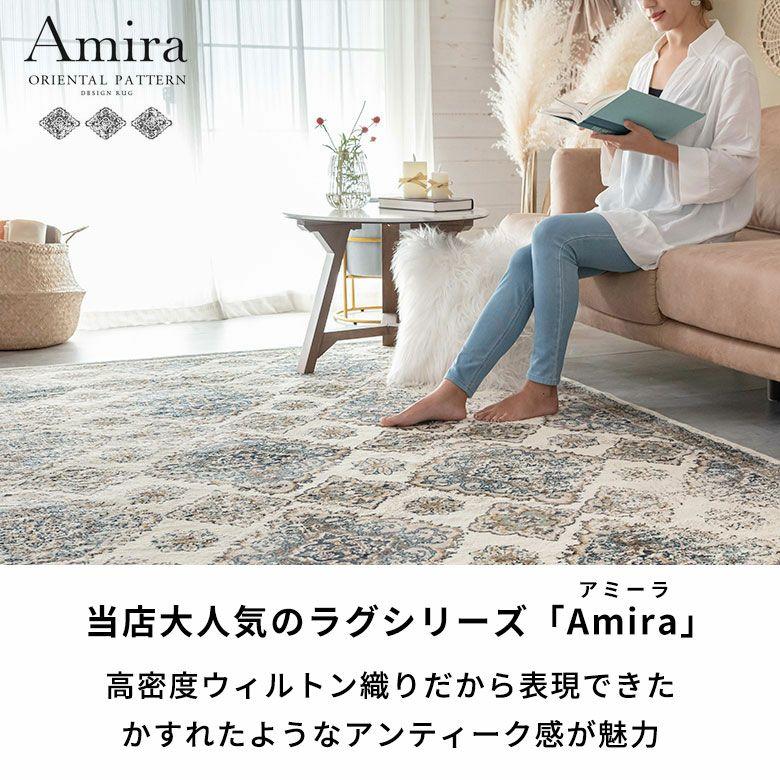 ラグ マット ペルシャ 風 柄 オリエンタル ウィルトン織 約300×400cm 長方形 絨毯 エスニック モロッカン カーペット おしゃれ 敷物 Amira アミーラ eg84377 | ELEMENTS（インテリア） | 03