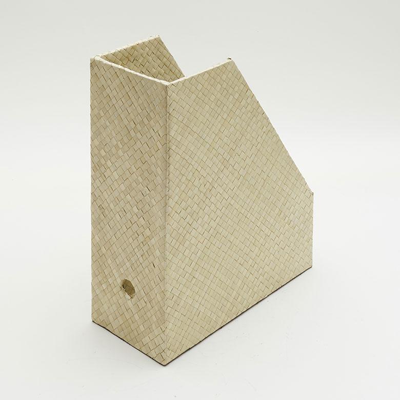 ファイル収納 ファイルスタンド ファイル ボックス パンダン 2色展開 ブック スタンド 収納 A4 縦型 マガジン ナチュラル デスク 雑貨 アジア工房 fb-1171 | ブランド登録なし | 08