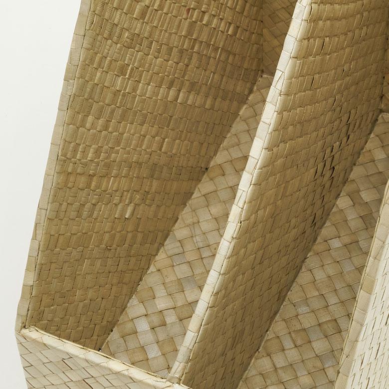 パンダンで出来たブックスタンドボックス 2色展開 A4縦型 間仕切り2分割 アジア工房 fb-117 | ブランド登録なし | 11