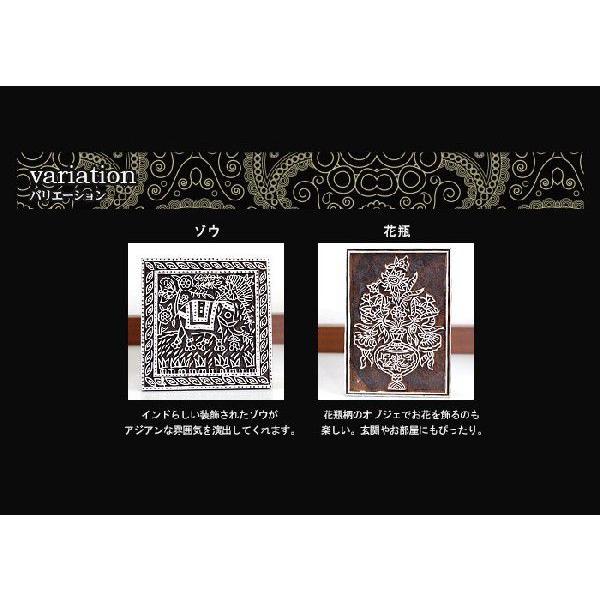 インド製木彫りスタンプオブジェ 2タイプ展開 g301 | ブランド登録なし | 02