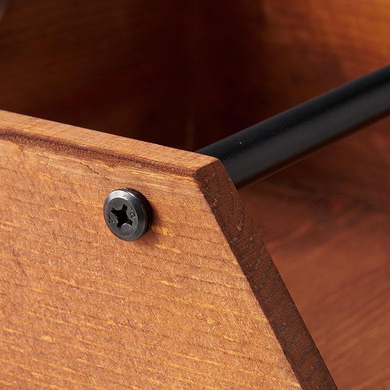 ウッドコンテナボックス Sサイズ 収納 引き出し 木製 スタッキング 3色展開 アンティーク オープン 持ち手付き ヴィンテージ アメリカン インダストリアル h-6 | ELEMENTS（インテリア） | 16