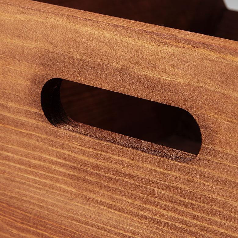 ウッドコンテナボックス Sサイズ 収納 引き出し 木製 スタッキング 3色展開 アンティーク オープン 持ち手付き ヴィンテージ アメリカン インダストリアル h-6 | ELEMENTS（インテリア） | 17