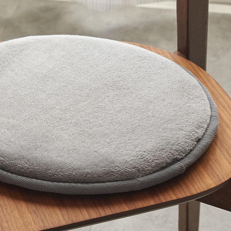 チェアパッド 丸 シートクッション 円形 高反発 クッション 座布団 直径35cm ソフチェ 極厚 チェアクッション 厚手 おしゃれ 北欧 インテリア 西海岸 K400-35 | ELEMENTS（インテリア） | 16
