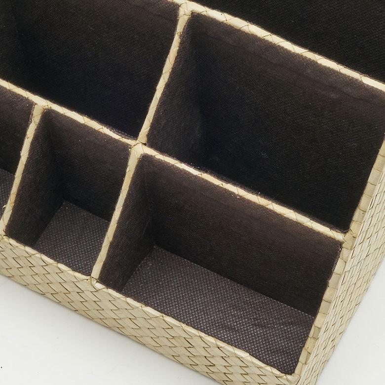 パンダン製 マルチ 収納 スタンド 間仕切り6分割 リモコン スタンド 立て 小物 入れ ラック 整理 ボックス インテリア おしゃれ デスク 机 化粧品 西海岸 l-1172 | ELEMENTS（インテリア） | 07