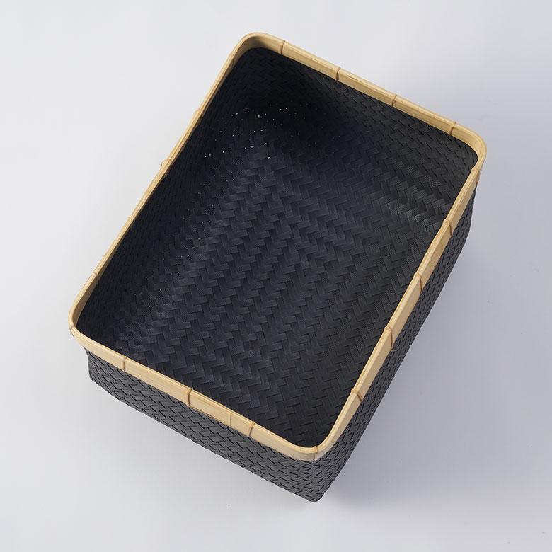 バスケット Lサイズ かご 27.6L バンブー 竹 プラスチック ランドリー 耐水 収納 洗濯物 荷物 入れ おしゃれ 北欧 雑貨 インテリア リゾート 西海岸 l-14065 | ELEMENTS（インテリア） | 14