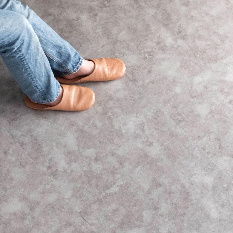 フロアタイル 12枚セット コンクリート調 置くだけ 接着剤不要 敷くだけ フローリング カーペット タイル DIY 床材 簡単 リフォーム 男前 トイレ 玄関 lf-21 | ブランド登録なし | 17