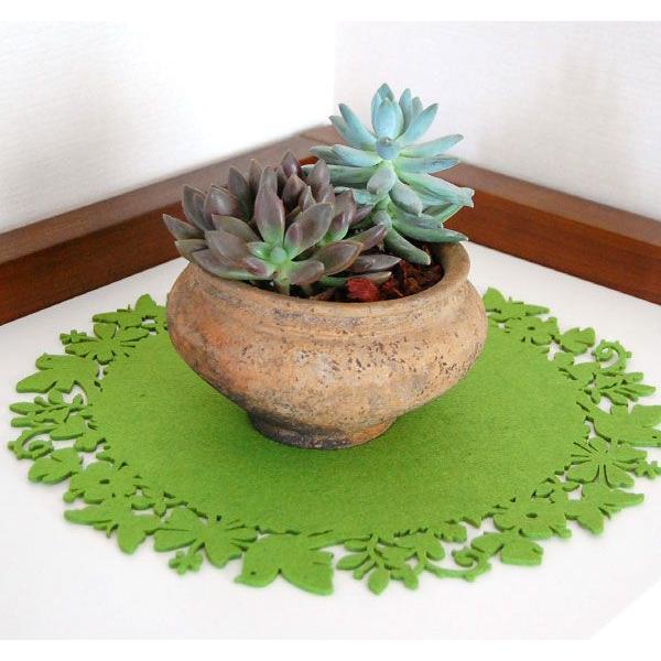 ランチョンマット 北欧 プレイスマット ランチマット フェルト キッズ パーティー ラウンド 4枚セット 全2色 lm-6025 | ブランド登録なし | 03