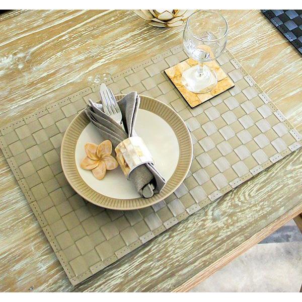 プレイスマット ランチマット ランチョンマット スクエア キッズ 子供 パーティー 水洗い 1枚 4枚セット 全15色 lm-602 | ブランド登録なし | 01