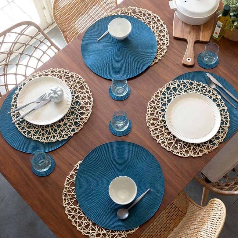 ランチョンマット ラウンド プレースマット テーブルウェア 子供 北欧