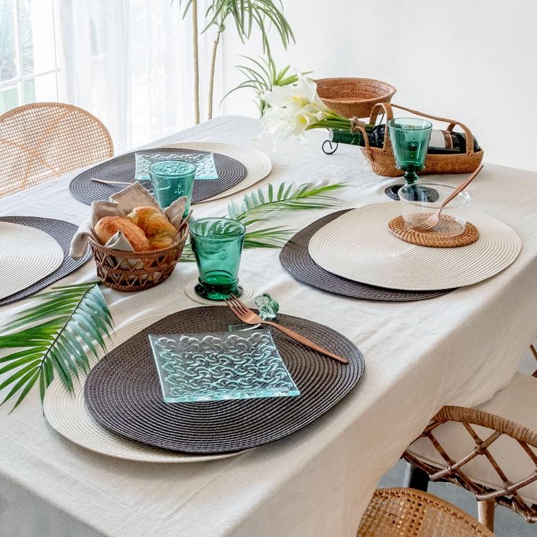 ランチョンマット オーバル 4枚セット プレースマット テーブルウェア 子供 北欧 おしゃれ 楕円形 1枚 ランチマット キッズ キッチン用品 lm-66950 | ブランド登録なし | 14