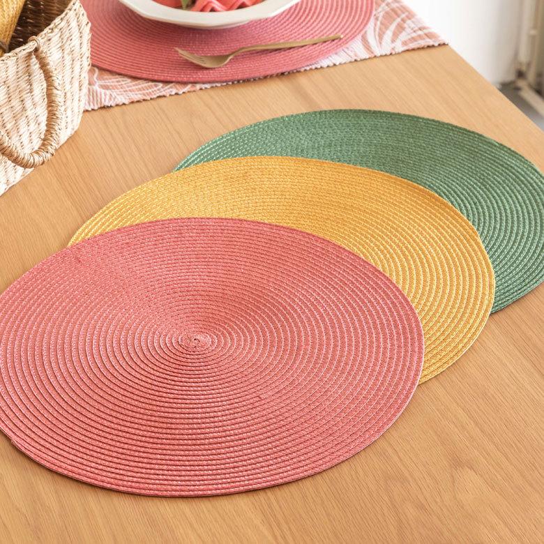 ELEMENTS ランチョンマット 4枚セット おしゃれ テーブルウェア 水洗い