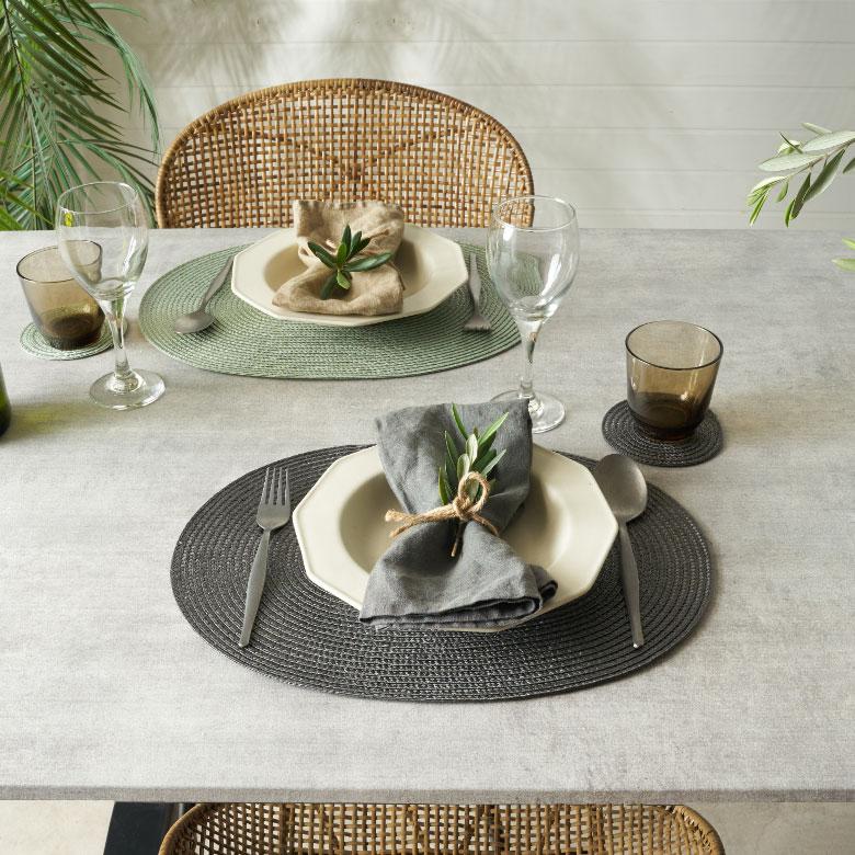 ELEMENTS ランチョンマット オーバル 4枚セット プレースマット