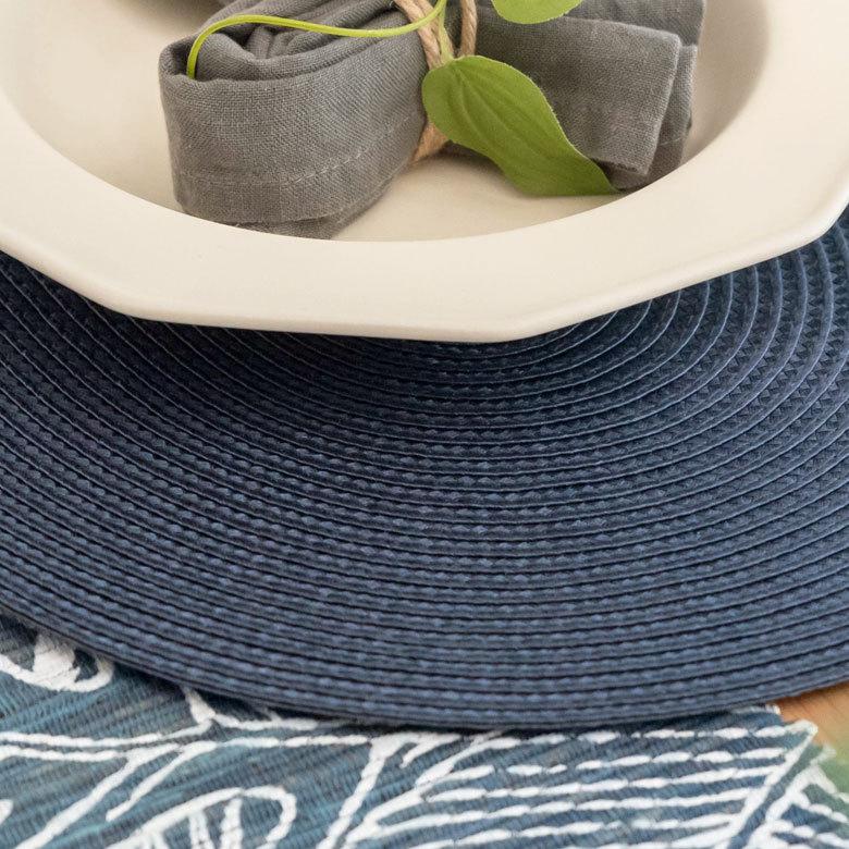 ランチョンマット オーバル 4枚セット プレースマット テーブルウェア 水洗い 和 モダン グレイッシュ 全5色 キッチン用品 Riche リッシュ lm-67002 | ELEMENTS（インテリア） | 10