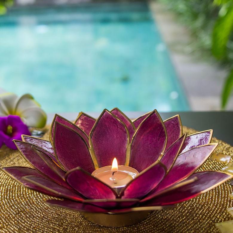 キャンドルホルダー ろうそくたて キャンドルスタンド M シェル 貝殻 蓮の花 アジアン おしゃれ バリ雑貨 ランタン m-1149 | ブランド登録なし | 13