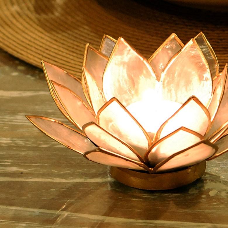 キャンドルホルダー ろうそくたて キャンドルスタンド S シェル 貝殻 蓮の花 アジアン おしゃれ バリ雑貨 ランタン m-114 | ブランド登録なし | 04