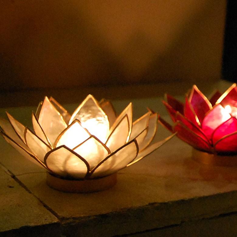 キャンドルホルダー ろうそくたて キャンドルスタンド S シェル 貝殻 蓮の花 アジアン おしゃれ バリ雑貨 ランタン m-114 | ブランド登録なし | 10