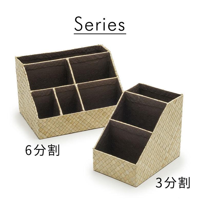 パンダン製 マルチ 収納 スタンド 間仕切り3分割 リモコン スタンド 立て 小物 入れ ラック 整理 ボックス インテリア おしゃれ デスク 机 化粧品 西海岸 m-1172 | ELEMENTS（インテリア） | 09