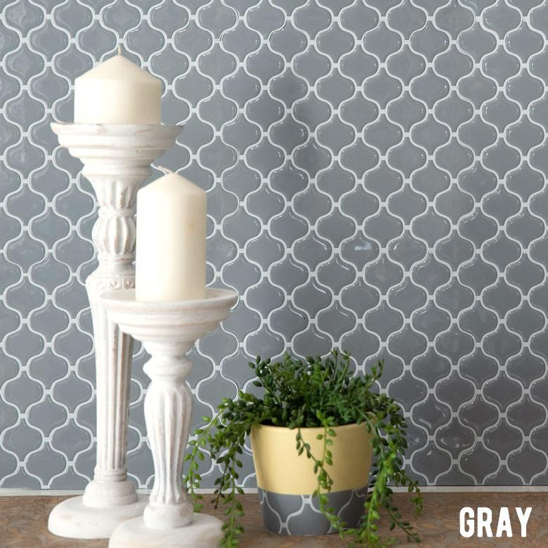 モザイクタイルシール モロッカンタイルS 正方形 12枚入り 水回り 壁面 DIY ウォールステッカー 壁紙 シート m2-66895-12 | ELEMENTS（インテリア） | 11