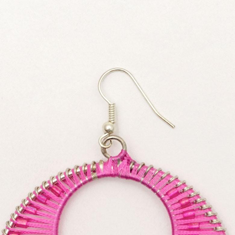 ピアス ピンク ビーズ ラウンド アジアン エスニック おしゃれ 夏 レディース 揺れる ハンドメイド m302 | ブランド登録なし | 11