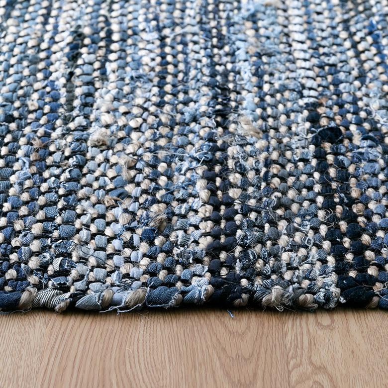 ELEMENTS（インテリア） ラグ マット ラグマット インド デニム