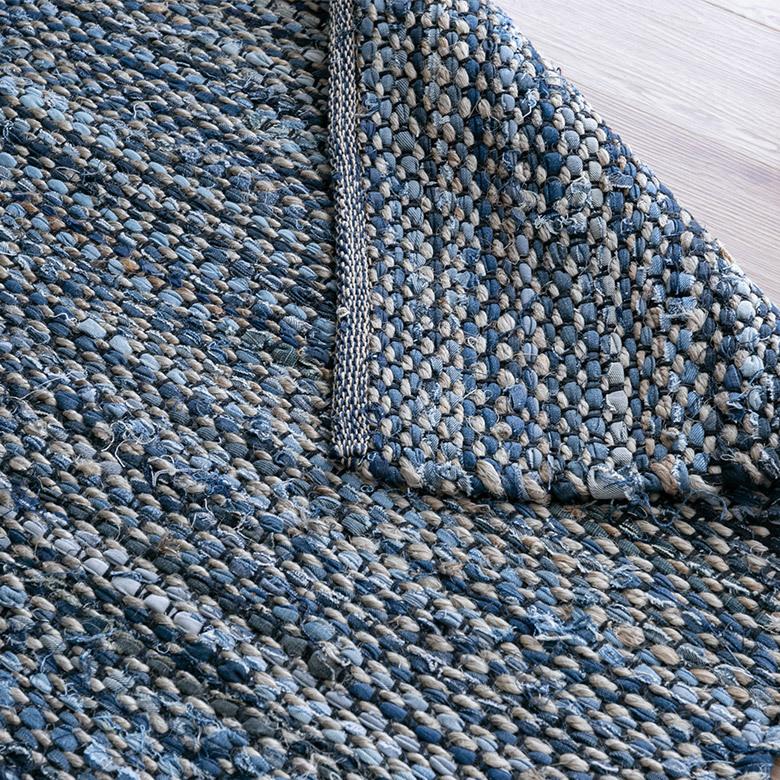 ラグ マット ラグマット インド デニム 訳あり Raha ラーハ  絨毯 じゅうたん センターラグ 長方形  リビング 寝室 模様替え おしゃれ かっこいい out-34490 | ELEMENTS（インテリア） | 09