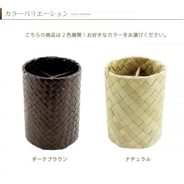 パンダンで出来たペンスタンド ラウンド型 p-1171 | ブランド登録なし | 03