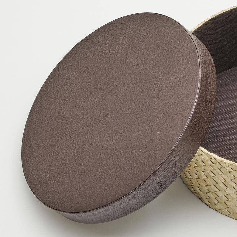 パンダン製 フタ付き ラウンド ボックス Mサイズ 小物 入れ 収納 おもちゃ 整理 用品 収納箱 インテリア ボックス おしゃれ 入れ物 ナチュラル バリ 雑貨 pb-117 | ELEMENTS（インテリア） | 08