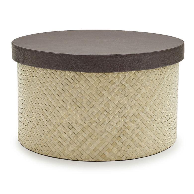 パンダン製 フタ付き ラウンド ボックス Lサイズ 小物 入れ 収納 おもちゃ 整理 用品 収納箱 インテリア ボックス おしゃれ 入れ物 ナチュラル バリ 雑貨  pb-11 | ELEMENTS（インテリア） | 12