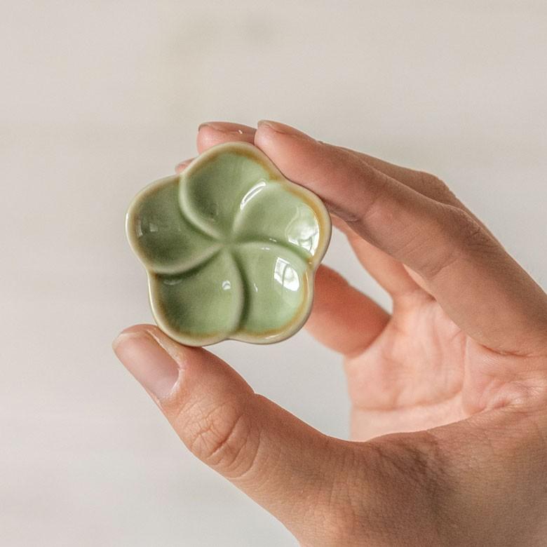 箸置き お箸置き 1連 カトラリーレスト 小皿 かわいい 陶器 プルメリア ギフト おしゃれ アジアン雑貨 pl1-668 | ブランド登録なし | 03