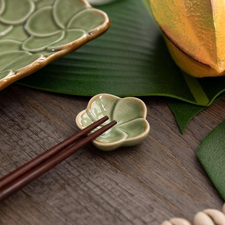 箸置き お箸置き 1連 カトラリーレスト 小皿 かわいい 陶器 プルメリア ギフト おしゃれ アジアン雑貨 pl1-668 | ブランド登録なし | 15