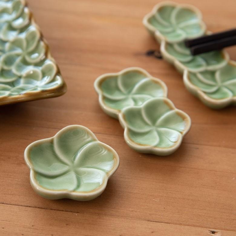 箸置き お箸置き 1連 カトラリーレスト 小皿 かわいい 陶器 プルメリア ギフト おしゃれ アジアン雑貨 pl1-668 | ブランド登録なし | 16