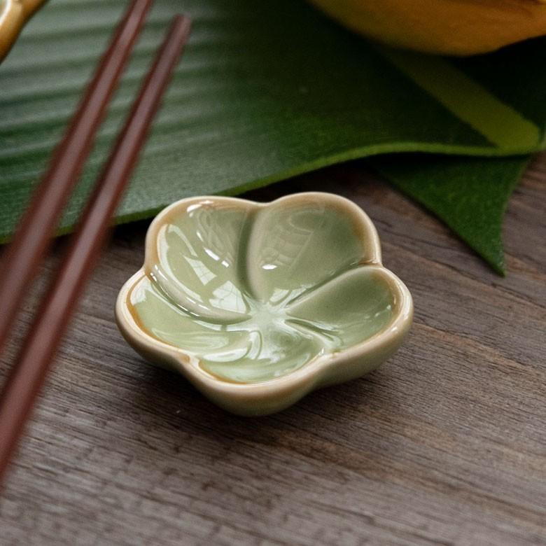 箸置き お箸置き 1連 カトラリーレスト 小皿 かわいい 陶器 プルメリア ギフト おしゃれ アジアン雑貨 pl1-668 | ブランド登録なし | 08