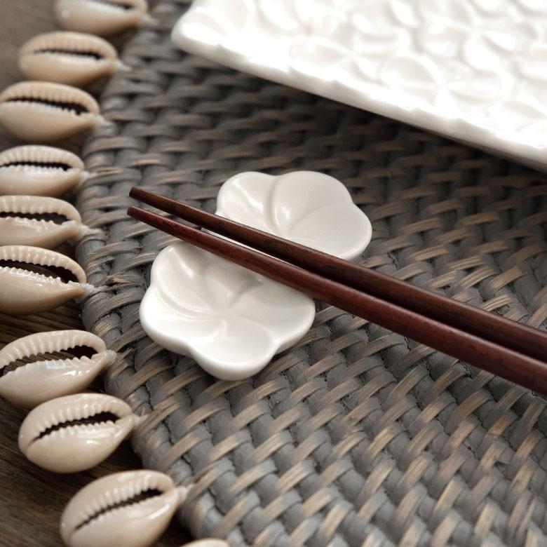 箸置き お箸置き 2連 カトラリーレスト 小皿 かわいい 陶器 プルメリア ギフト おしゃれ アジアン雑貨 pl2-668 | ブランド登録なし | 13