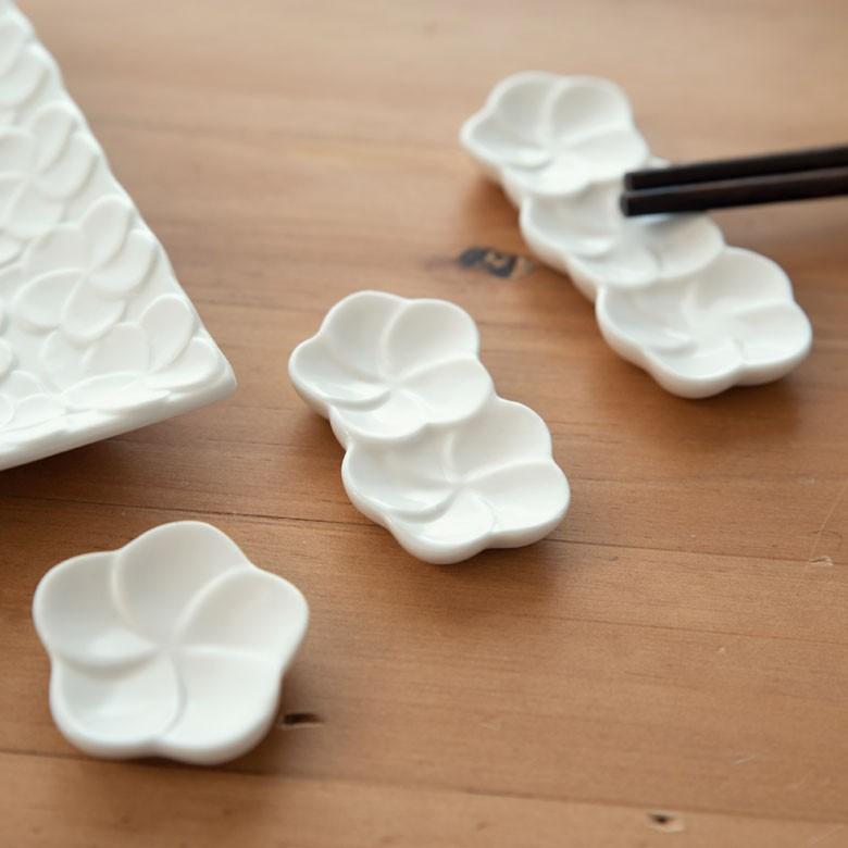 箸置き お箸置き 2連 カトラリーレスト 小皿 かわいい 陶器 プルメリア ギフト おしゃれ アジアン雑貨 pl2-668 | ブランド登録なし | 17