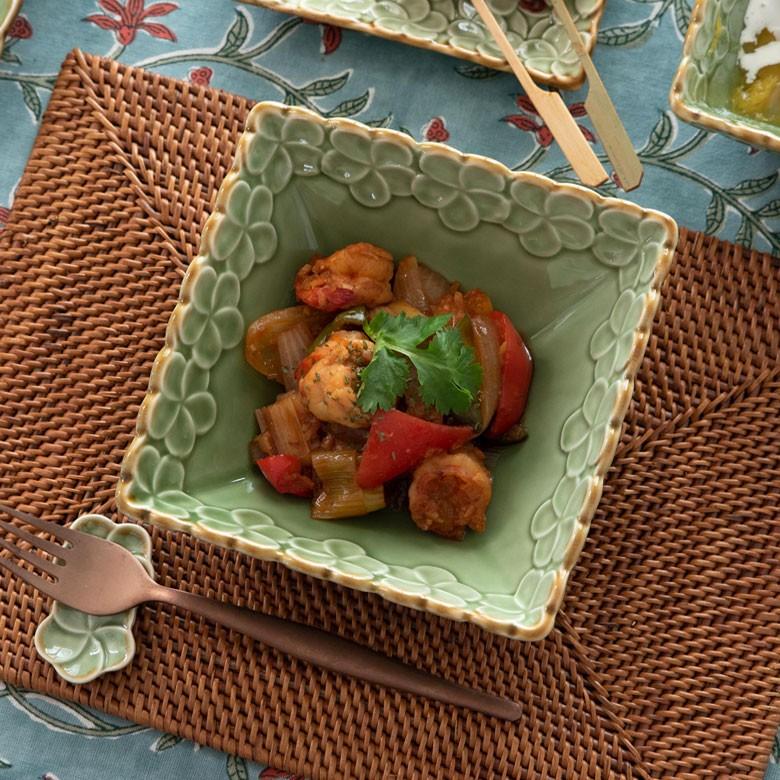 サブロウ】角皿小_12センチ（ブルーとブラウン）2点セット サブロウ】角皿