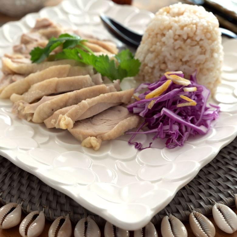 プレート 皿 大皿 食器 約25×25cm 正方形 陶器 プルメリア パーティー アジアン雑貨 pl9-668 | ブランド登録なし | 16