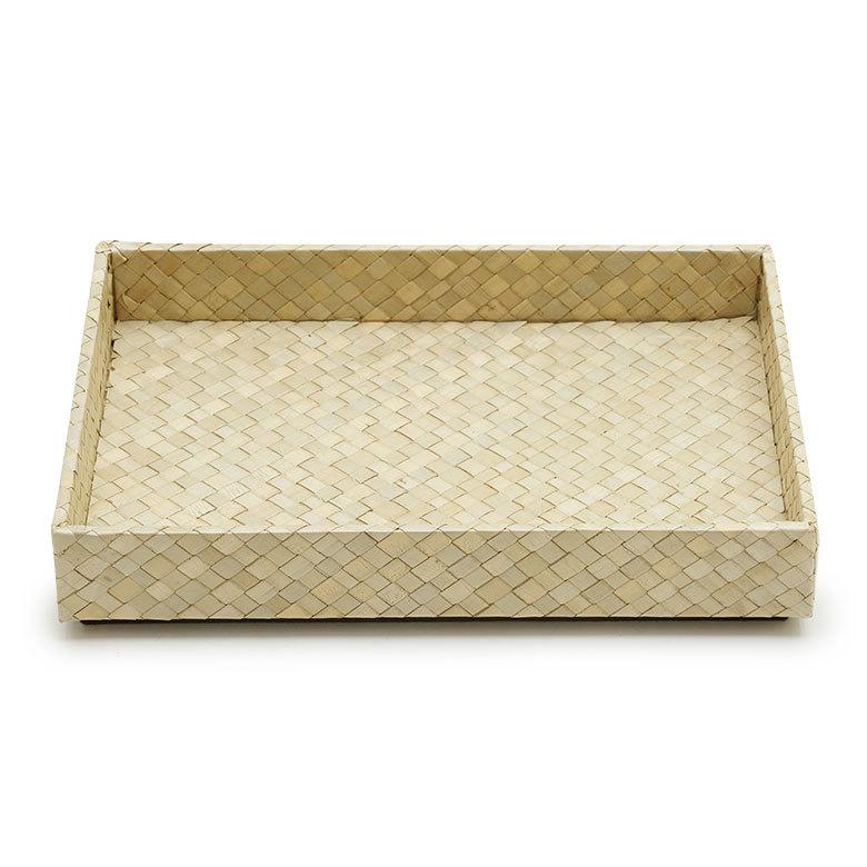 重ねて 使える パンダン製 収納 トレイ Mサイズ トレー かご 整理 小物 入れ カトラリー ケース おしゃれ インテリア ナチュラル 箸入れ ペン 書類 pt-1173 | ELEMENTS（インテリア） | 04