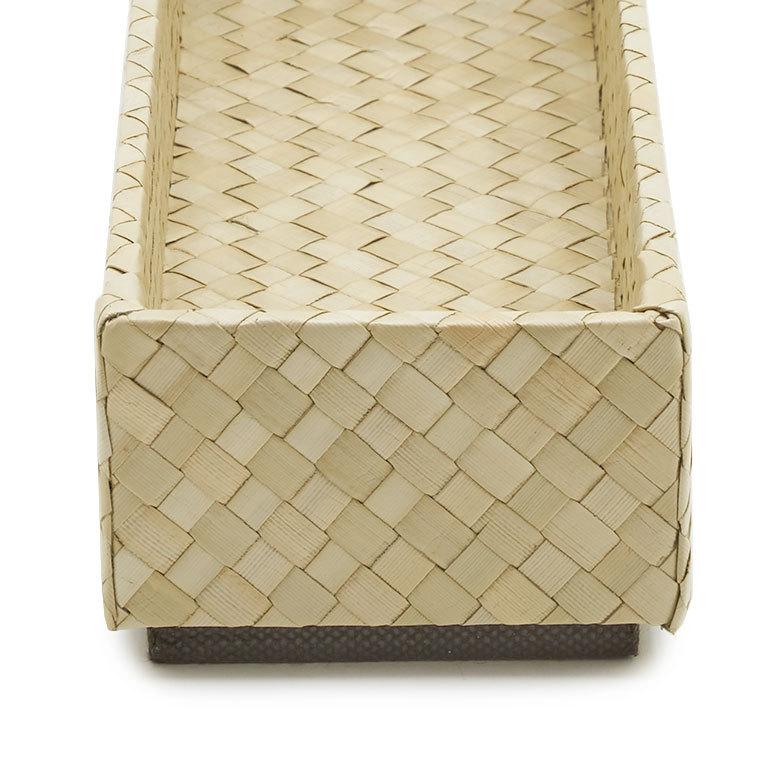 重ねて 使える パンダン製 収納トレイ Sサイズ トレー かご 整理 小物 入れ カトラリー ケース おしゃれ インテリア ナチュラル 箸入れ ペン 西海岸 pt-11730 | ELEMENTS（インテリア） | 06