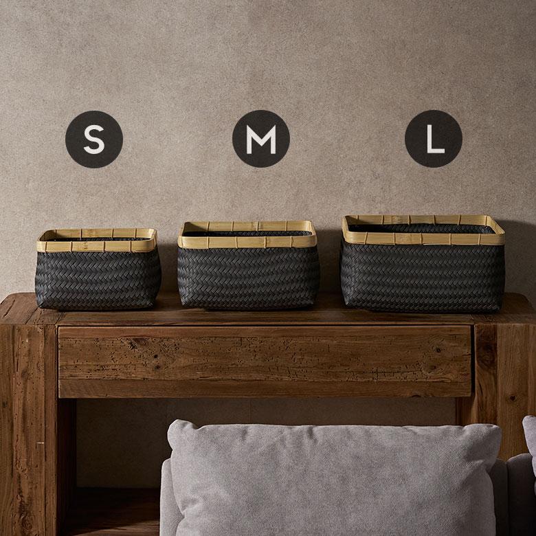 バスケット Sサイズ かご 9.7L バンブー 竹 プラスチック ランドリー 耐水 収納 洗濯物 荷物 入れ おしゃれ 北欧 雑貨 インテリア リゾート 西海岸 s-14065 | ELEMENTS（インテリア） | 11