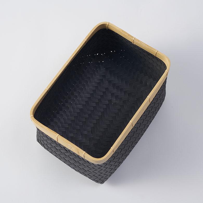 バスケット Sサイズ かご 9.7L バンブー 竹 プラスチック ランドリー 耐水 収納 洗濯物 荷物 入れ おしゃれ 北欧 雑貨 インテリア リゾート 西海岸 s-14065 | ELEMENTS（インテリア） | 14