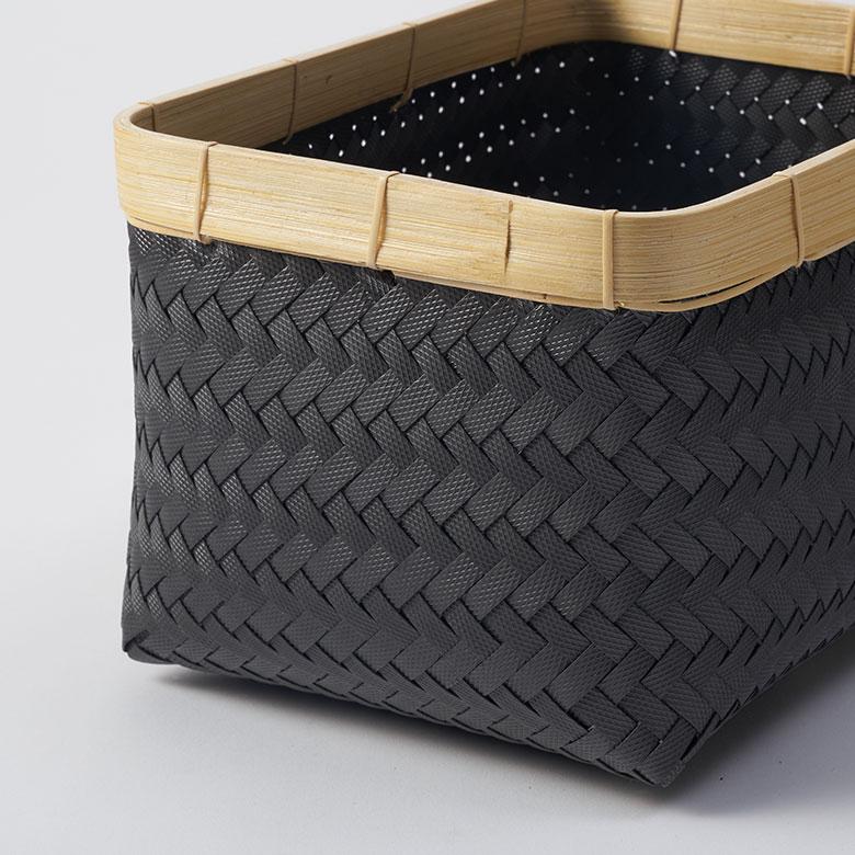 バスケット Sサイズ かご 9.7L バンブー 竹 プラスチック ランドリー 耐水 収納 洗濯物 荷物 入れ おしゃれ 北欧 雑貨 インテリア リゾート 西海岸 s-14065 | ELEMENTS（インテリア） | 16