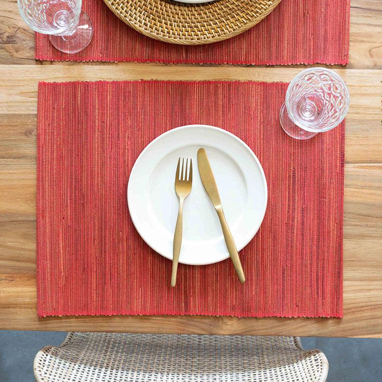 ランチョンマット 4枚セット アジアン テーブルウェア エスニック モダン おしゃれ ウォーターヒヤシンス アジアン雑貨 アジア工房 キッチン用品 set-10818 | ブランド登録なし | 12