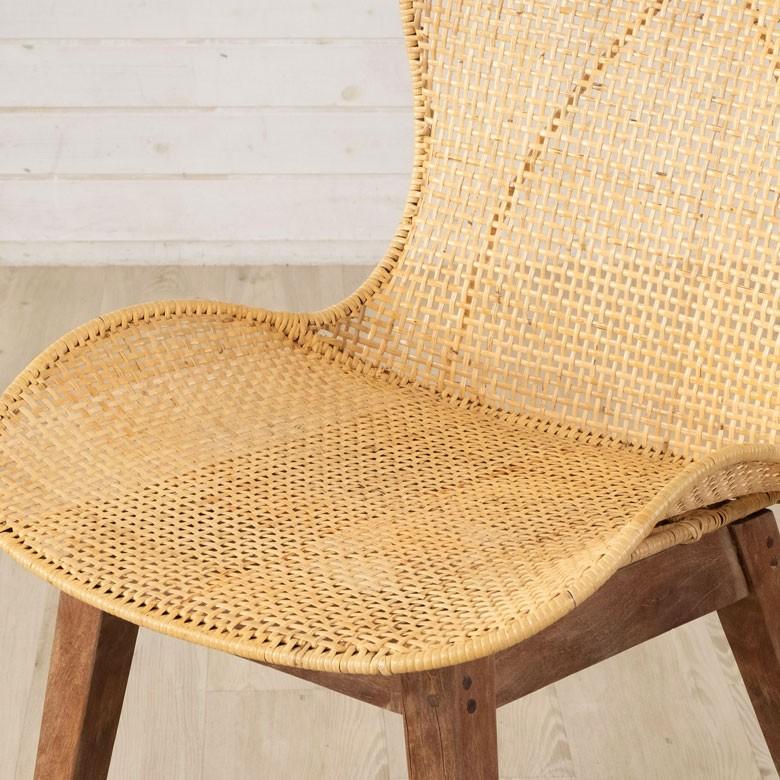 チェア ラタンチェアー ラタンチェア イス 2脚セット ラタン 籐