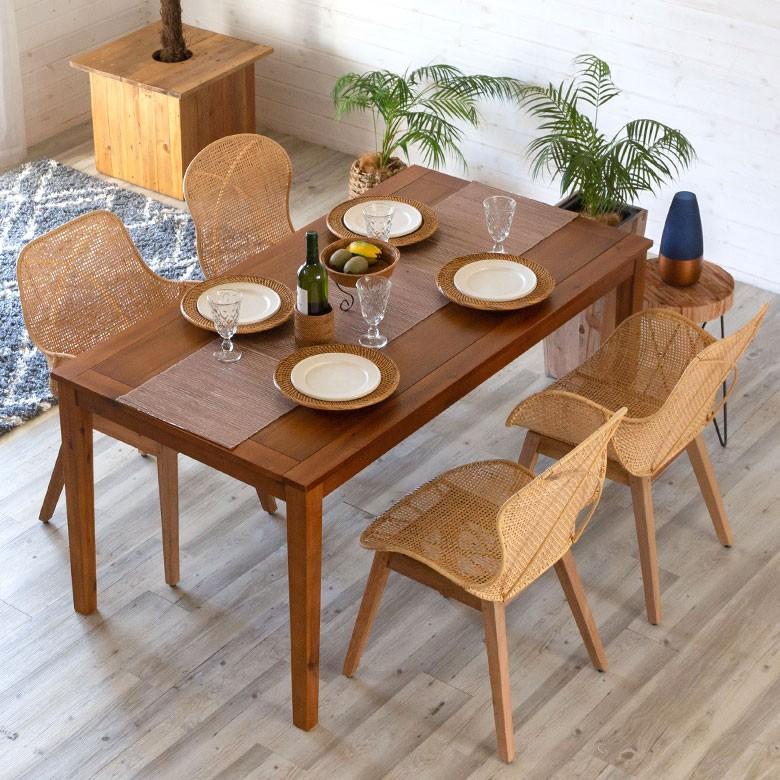 【商品】ラタンチェア 2脚セット ナチュラルウッド 楽天市場】ラタンチェア ダイニングチェア 2脚セット おしゃれ