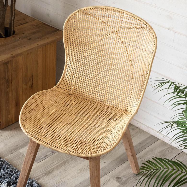 チェア ラタンチェアー ラタンチェア イス 2脚セット ラタン 籐