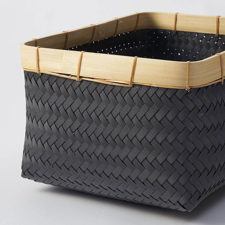 バスケット 3個セット かご 27.6L バンブー 竹 プラスチック ランドリー 収納 洗濯物 荷物 入れ おしゃれ 北欧 雑貨 インテリア リゾート 西海岸 set-14065 | ELEMENTS（インテリア） | 16