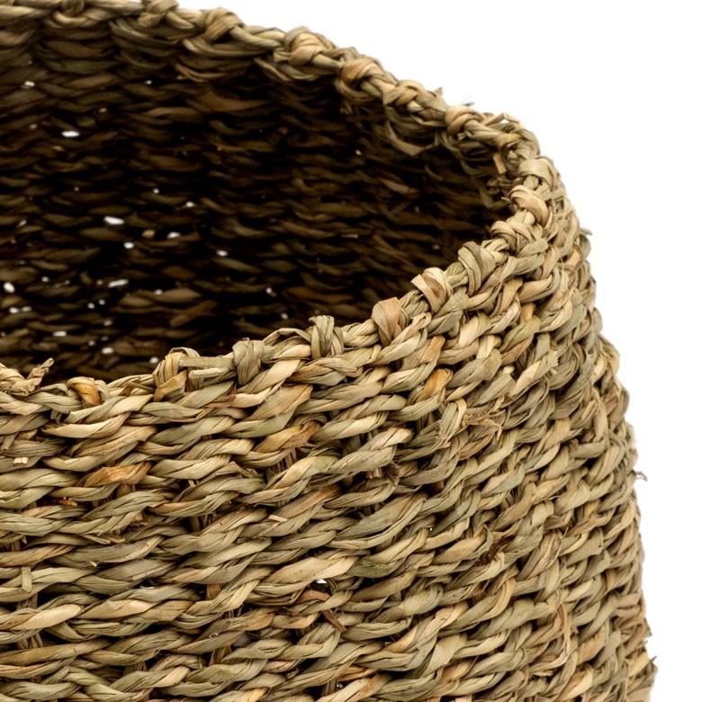 3個セット プランターカバー ゴミ箱 バスケット かご シーグラス S M L