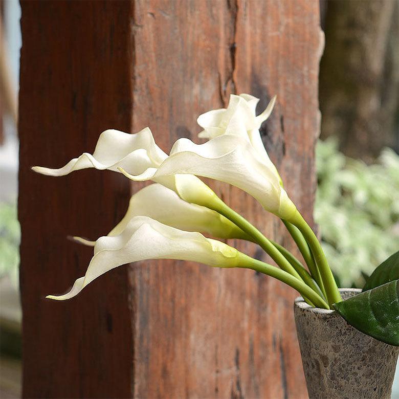9本セット 造花 カラーリリー ショート 観葉植物 フェイクグリーン 枝付き リゾート アジアン雑貨 花飾り 3色展開 set-6164 | ブランド登録なし | 11