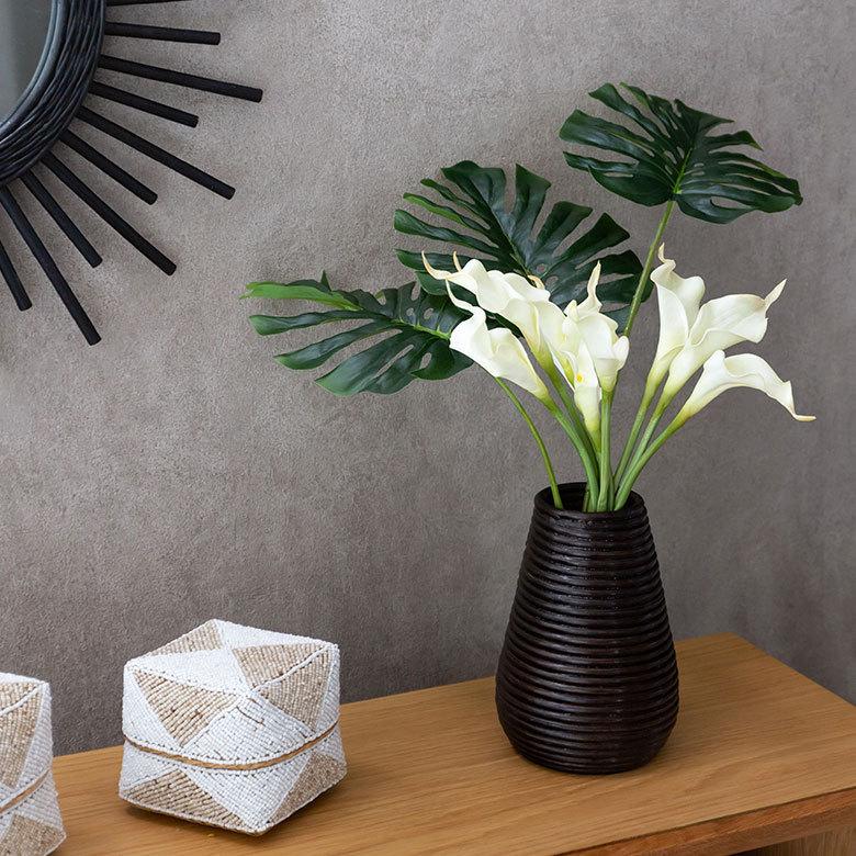 9本セット 造花 カラーリリー ショート 観葉植物 フェイクグリーン 枝付き リゾート アジアン雑貨 花飾り 3色展開 set-6164 | ブランド登録なし | 14